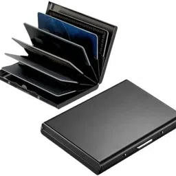 Water-Resistant Metal Debit Card Holder | Limited Edition ATM Card Case & Pouch 6 Card Holder-image-95
