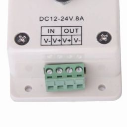 goodsbazaar 12V-24V 8A LED Light Dimmer Brightness Adjustable Control Controller,Power Saver 8 A Step Dimmer image 4