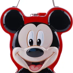 Stylish Disney Mickey Mouse Print Metal Coin Bank Box ,Piggy Bank ,Money Saving Box for Kids with Lock and 2 Keys Perfect Birthday Return Gift Coin Bank-30