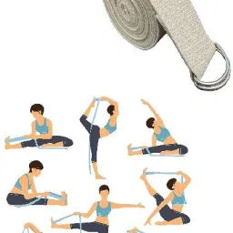 Belt for Women and Men - Yoga Strap for Stretching Cotton Yoga Strap Cotton Yoga Strap-image-105