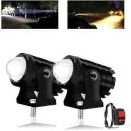 Mini Yellow/White LED Fog Light for bike, scooty,cars Fog Lamp Motorbike LED (12 V, 36 W)-image-2