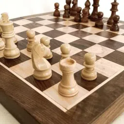 Wooden Foldable Chess Board - Rosewood Chessboard - Indoor Mind Game (12 Inch) 8 cm Chess Board-14