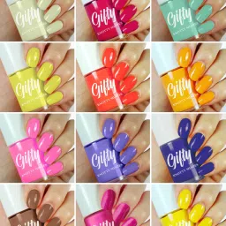 Brilliant Shine Glossy Modern Nail Polish Paint Set Combo 6ml each of 12 Bottles Red, Brown, Parrot, Cream, Light Purple, Pink, Wine, Plum, Yellow, Orange-10
