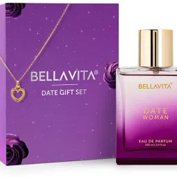 Date Perfume Gift Set|Long Lasting Fragrance|Gold Plated Pendant|-16