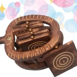 Floral Heart Shape Wooden Coasters Coasters Serving Set-image-80