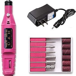 Gel Remover Nail Tools,Acrylic Nail Kit,File Finger,Portable Electric Drill -T05 Professional Electric Nail Art Drill File Machine Manicure Padicure Tool Set-T05 Rotary Tool-image-99