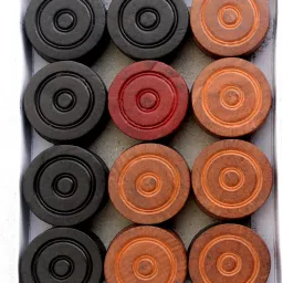 Wooden CarromCoins with Tournament Striker Carrom Pawns-picture-16