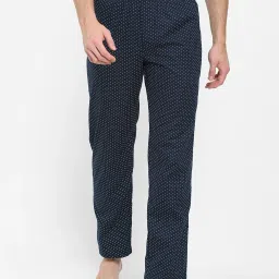 Comfortable Pajama 100% Cotton with Side Pocket printed DARK BLUE, Men Pyjama-image-82