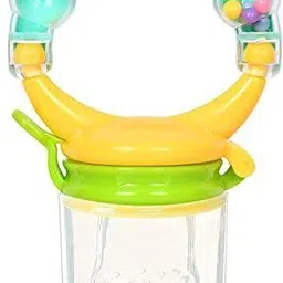 saraswati kart Baby Silicone Fruit Feeder With Rattle MultiPurpose ( Pack of 1) - Silicon, Plastic-picture-2