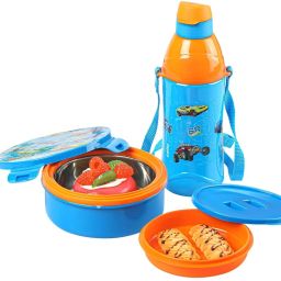 tiffy gift set lunch box set 2 blue/orange School Set-picture-10