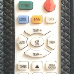BhalTech VE-131 PU Leather Case Cover Perfect Fitting Specially Designed Fully Protective Remote (Only Remote Cover) Pls Check Your Remote Dimensions Compatible Haier AC Remote Controller image 3