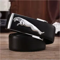 Men Black Artificial Leather Belt-image-35