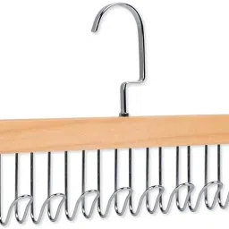 Wooden Hanger - Multipurpose Adjustable 8 Hooks Closet Wooden Hanger Wooden Shirt Hanger For Shirt-image-69