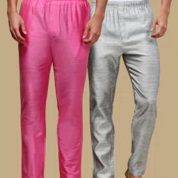 Pack of 2 Mens Ethnic Motif Viscoseblend Pyjama with adjustable waistband and Side Pockets Men Pyjama-image-64