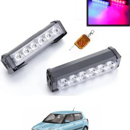 6LED/12V Police Light With Remote Red/Blue Colour For Car-103 Fog Lamp Car LED for Skoda (12 V, 55 W)-image-67