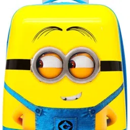 Small Cabin Suitcase (48 cm) 4 Wheels - Minion Pattern 18 Inch ( 45 cm ) Water Proof Printed Pattern Fashionable Smart School Bag For Kids Comfortable And Ergonomic Handle Luggage Bag For Boy Girls Cabin Luggage’s Bag - Yellow-image-23
