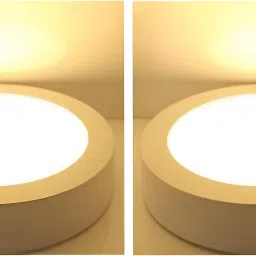 MVL LED 6W CBL Round Surface Down Light, Pack of 2, Warm White Ceiling Light Ceiling Lamp-15