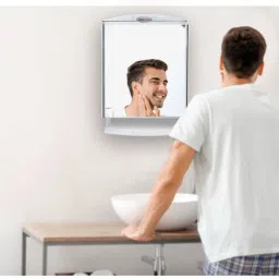 urban choice Multi-Storage Organizer With Bathroom Mirror image 4