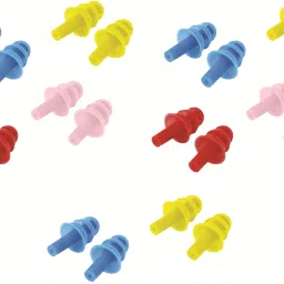 Soft Silicone Noise Reduction Ear Plugs for Sleeping, Meditation, Swimming adult and child, Reusable Earmuff for Travel Flights (Pack of 10) Ear Plug-picture-20