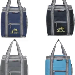 Combo 4 Lunch Bags Branded Trendy Premium Quality Carry on School Office Waterproof Lunch Bag-image-8