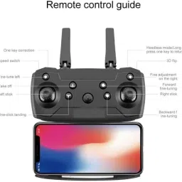 rectitude Foldable-Toy-Drone-with-HQ-WiFi-Camera-Remote-Control-for-Kids-Quadcopter Drone image 2
