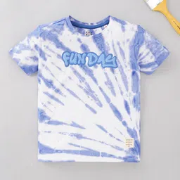 Ed-a-Mamma Boys Tie and Dye Round Neck Cotton T-shirt-image-73