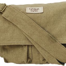 Men & Women Beige Messenger Bag-image-20