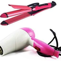 APNA STORE Hair Dryer + Hair straightener + Hair Curler , Professional Prefect Hair Styling Hair Straightener-image-18