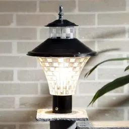 Classic Black/Clear Waterproof GATE Light for Home,Garden,Boundary Wall,Pillar,Lawn,Terrace,Corridor-(B22 Holder) - Pack of 1 Gate Light Outdoor Lamp-image-49