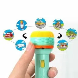 jrs traders Mini Slide Projector Flashlight Torch, Kids Projection Lamp Education image 2