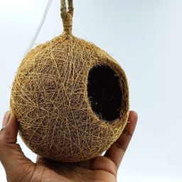 Jute Bird Nest for birds Medium,Small Birds like Finches&Java Sparrows(1 Nest) Bird House-20