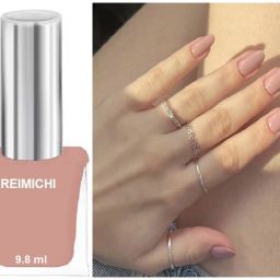 Glossy Finish High Pigmentation Chip Free Quick Drying Nail Polish peach pink-image-26