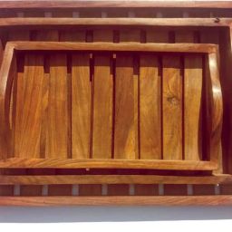 UniqueCrafters Coffee Tray Set Of-3 Glass Tray Set-image-81