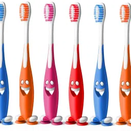 Junior Smiley Bristles pack of 12, Health & Personal Care Soft Toothbrush-21