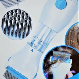 Electrical Head Lice Comb Eggs Remover Hair V-Comb Vacuums Machine-image-68