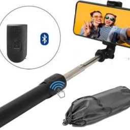 POZUB R1 Bluetooth Selfie-Sticks with Remote 3-in-1 Multi-functional Selfie Stand+Bag Tripod, Tripod Kit, Tripod Clamp, Tripod Bracket-image-98