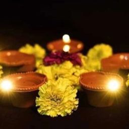 Diwali light battery Operated Smokeless Water Sensor Led Diya Plastic Plastic (Pack of 12) Table Diya-image-56