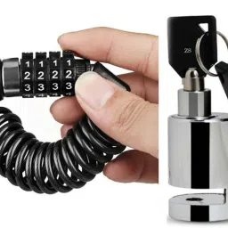 Helmet Lock With Heavy Duty Disc Brake Lock For Universal For Bike Combo-24