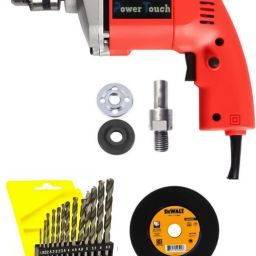 Powetouch Heavy Duty with Iron Cutting & Complete Set With 13 pcs Drill Bit set Hammer Drill-image-49