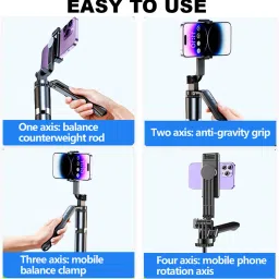 ATSolutions Selfie Stick with Bluetooth Remote, Lightweight & Portable Bluetooth Selfie Stick image 5