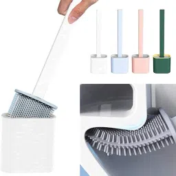 Silicone Toilet Brush with Holder Stand Pack of 1 with Holder-image-82