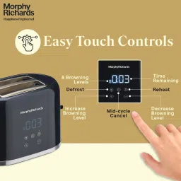 morphy by morphy richards WINDSOR Digital Toaster 2 Slice 800 W Pop Up Toaster image 4