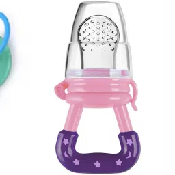 Baby Silicone Feeding Fruit/ Food Nibbler with BPA Free Non Toxic Teether Sticks and Keys Teether and Feeder-24