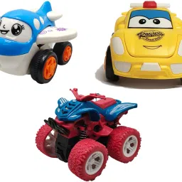 Unbreakable Four-Wheel Drive Friction Powered Diecast Toy Set-D43-13