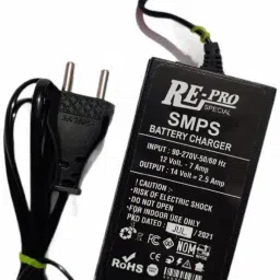ElekmA 12 Volt Lead-Acid Battery Charger SMPS with Auto-Cut Circuit | Heavy Duty 12v Battery Charger Car, Bike, Ups Battery Charger 10 W Adapter-23