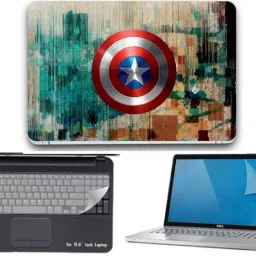 I-Birds Enterprises 3 IN 1 Laptop Skin, Key Guard & Screen Protector For 15.6 inch Laptop combo-3364 Combo Set-image-3