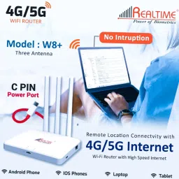 Realtime Just Insert Sim Card & Enjoy High Speed Internet Router 2.4 GHz 100 Mbps Wifi Speed Single Band Internal & External Antenna MiFi (Sim Based)-14