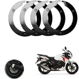 sunriders Bike Wheel Cover 17 Inch For Tvs Apache Rtr 160 Black Setof 4 Pc Wheel Cover For NA NA-picture-42