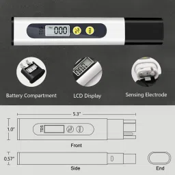 morwater Digital TDS Meter-02 for Water Quality Testing (0~999ppm) with Hold Feature Digital TDS Meter image 2