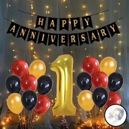 Anniversary Decoration kit Light Combo - 55 Pcs for Birthday Decor-image-82